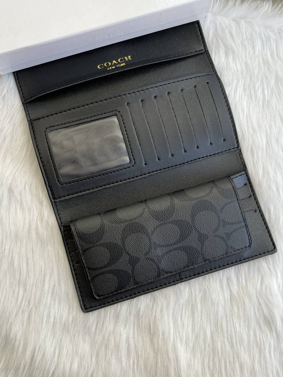 Coach_65_Black_3_Fold_Wallet_With_OriginalBox