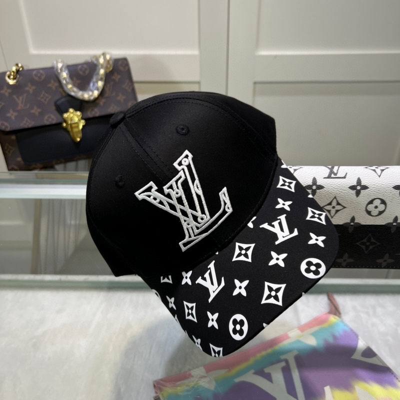 Louis Vuitton_Flower_Monogram_Black_Premium_Unisex_Cap