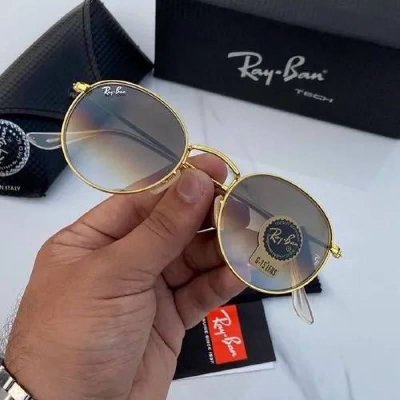 Rey ban 3447 gold brown sheded