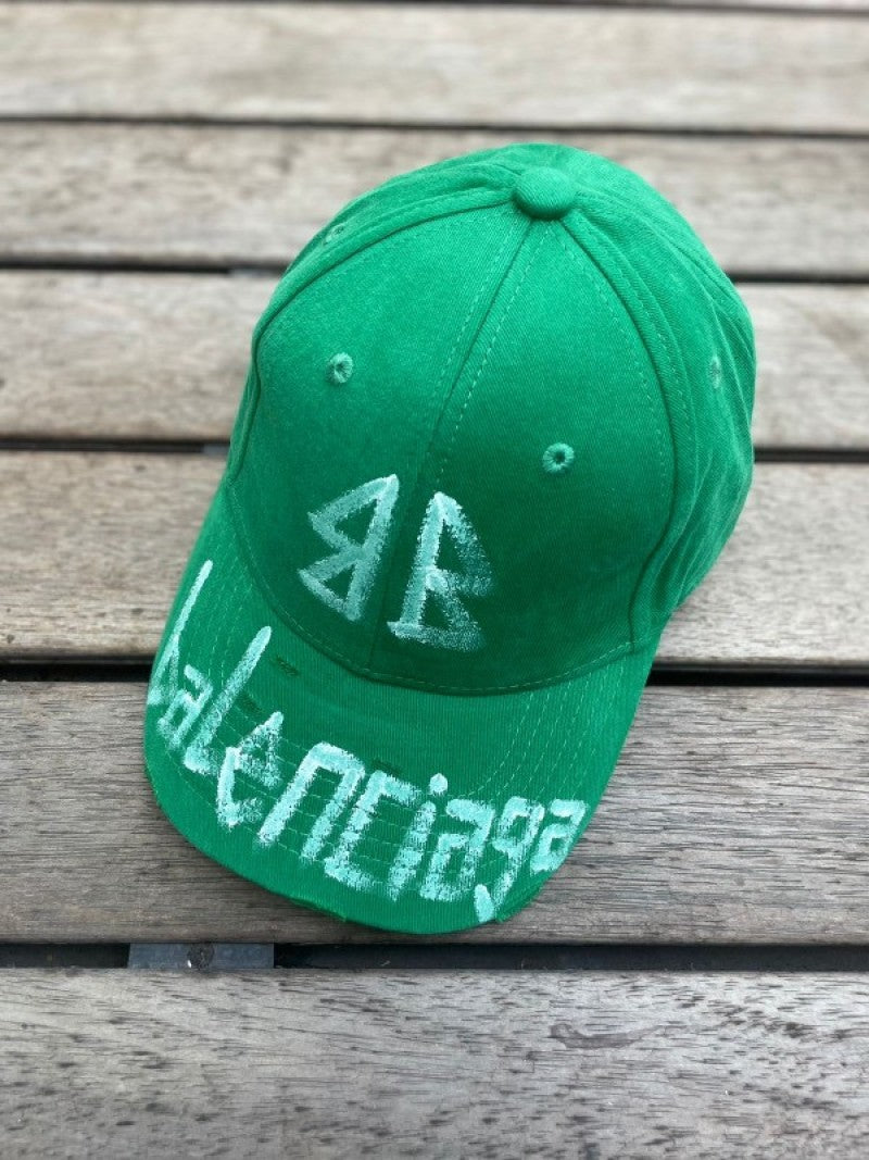 Balenciaga BB Front Graffiti Green Premium Unisex Cap (With Safety Box)