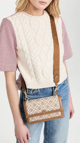 Tori Burch_T_Monogram_Jacquard_Crossbody_Bag_With_OriginalBox_2_SlingBelt