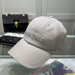Essential Fear Of God Front Logo Light Grey Premium Unisex Cap (With Box)
