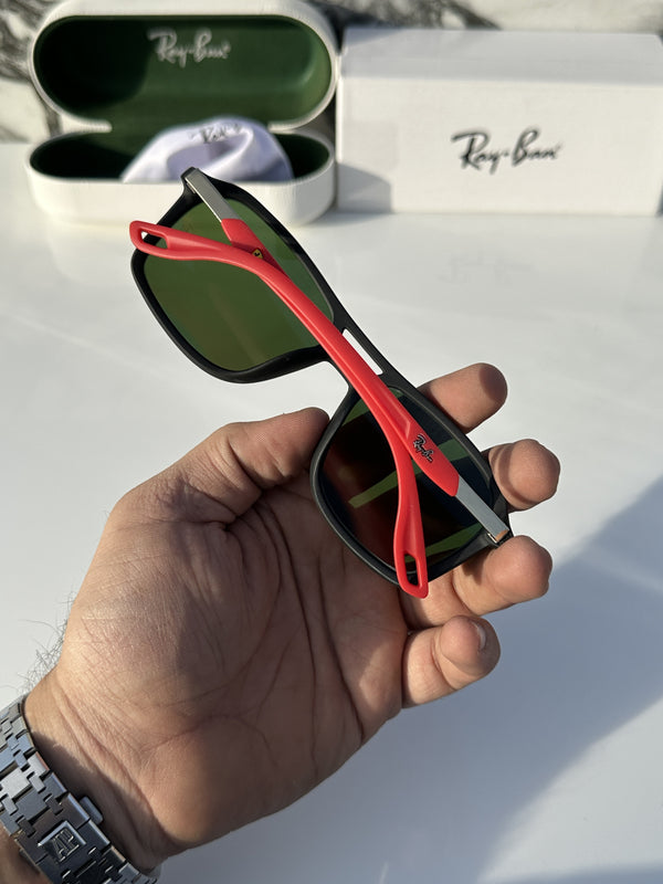 Rey ban 4329 black red