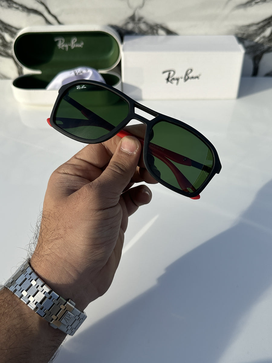 Rey ban 4329 black red