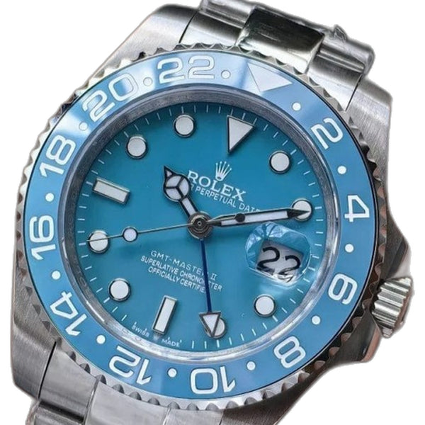 Rolex Oyster perpetual Gmt master Steel-Aqua Blue