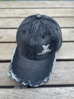 Louis Vuitton_Denim_Black_Washed_Premium_Unisex_Cap_(With_Safety_Box)_899