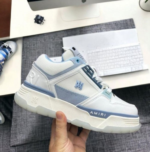 Amiri MA 1 Low Top White Blue