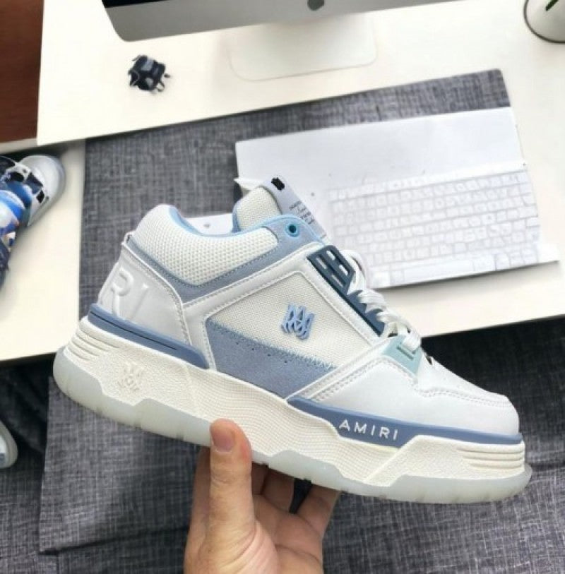 Amiri MA 1 Low Top White Blue