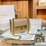 Versace Jeans Couture Saffiano Lock Crossbody Bag With OG Gift Box & Dust BaGahpricot - 527)