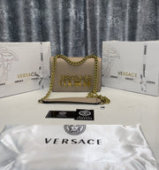 Versace Jeans Couture Saffiano Lock Crossbody Bag With OG Gift Box & Dust BaGahpricot - 527)