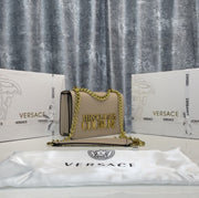 Versace Jeans Couture Saffiano Lock Crossbody Bag With OG Gift Box & Dust BaGahpricot - 527)