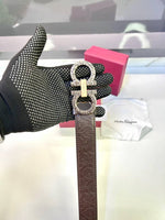 Ferragamo Brown Golden Belt Fa 68