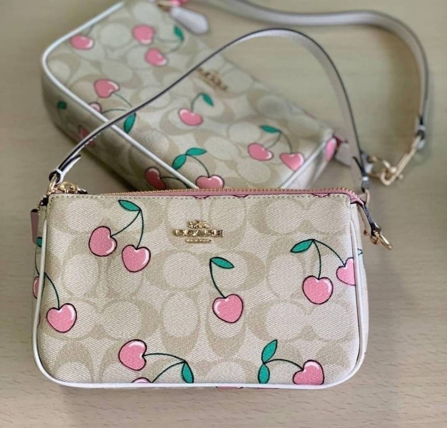 Coach_Nolita_19_Cherry_With_OriginalBox_DustCover_ChainBelt_PearlCharm