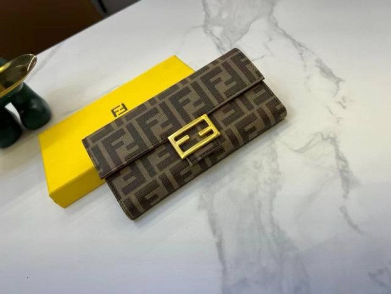 Fendi_Baguette_Long_Wallet_With_OG_Box_(Brown-833)