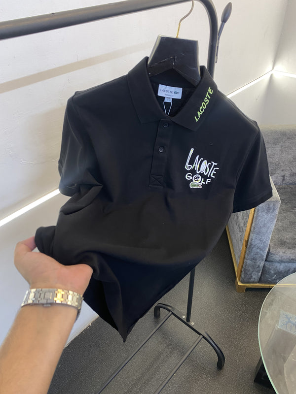 Lacoste Imported quality polo tshirt blacK