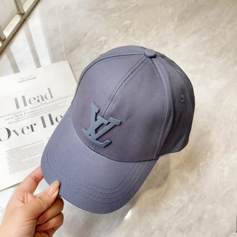 Louis Vuitton_Front_Logo_Embossed_Premium_Unisex_Cap_(With_Safety_Box)_(Blue)