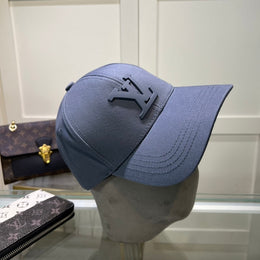 Louis Vuitton_Front_Logo_Embossed_Premium_Unisex_Cap_(With_Safety_Box)_(Blue)