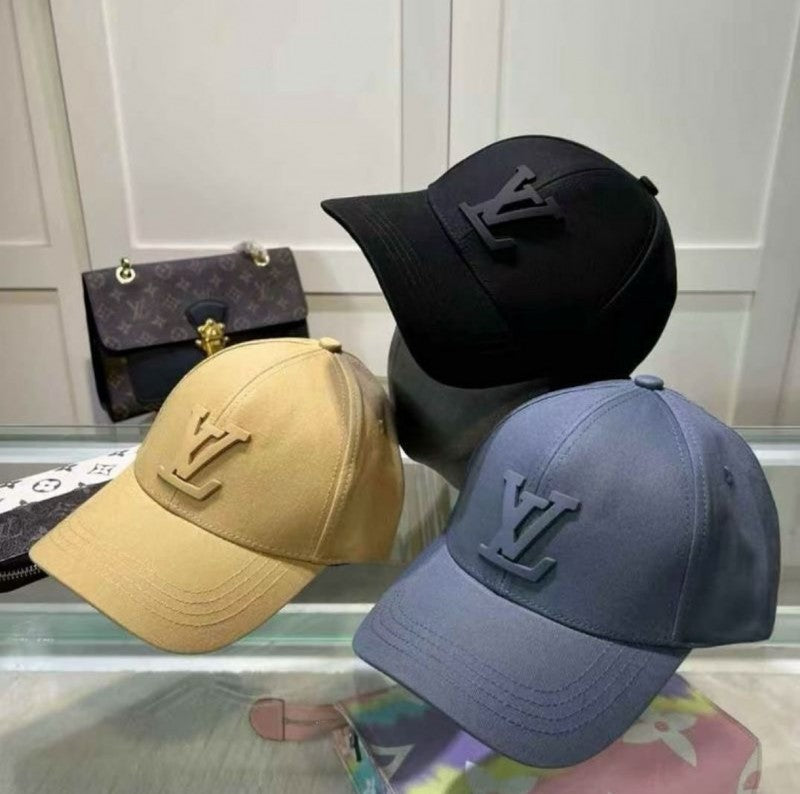 Louis Vuitton_Front_Logo_Embossed_Premium_Unisex_Cap_(With_Safety_Box)_(Blue)