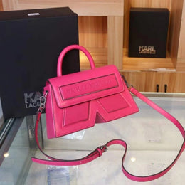 Karl Lagerfeld K IKON Crossbody Shoulder Bag With OG Box & Dust Bag (Pink - 924)