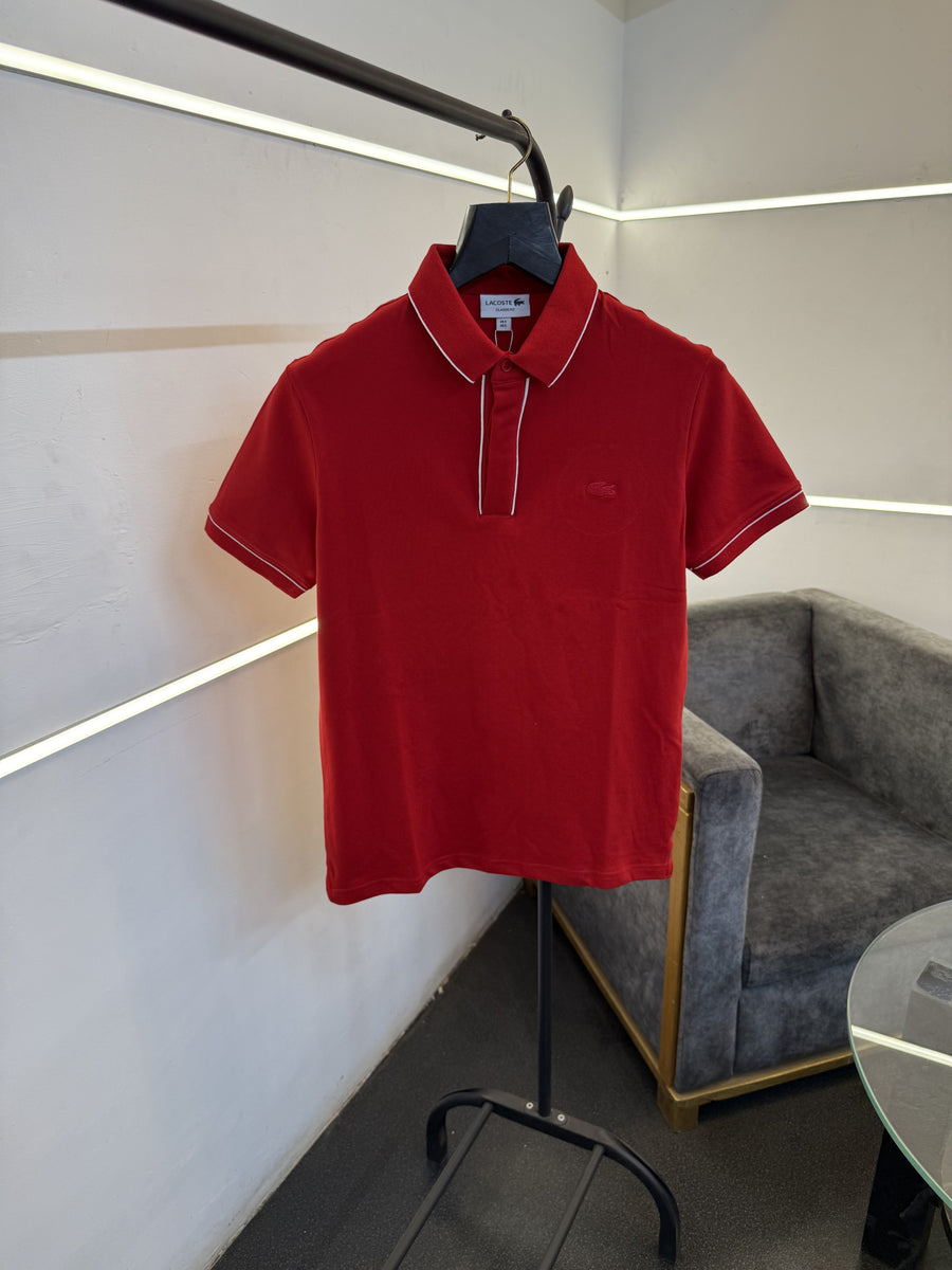 Lacoste imported polo tshirt red salw