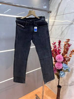 Diesel Dark Grey Shade Premium Imported Stretchable Lycra Fabric Straight Fit Denim with Embroidered Work 3474