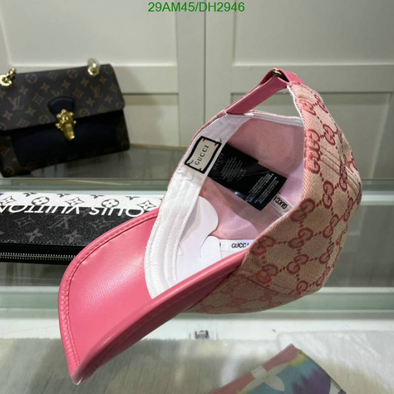Gucci_GG_Small_Monogram_Leather_Pink_Premium_Unisex_Cap_With_Safety_Box