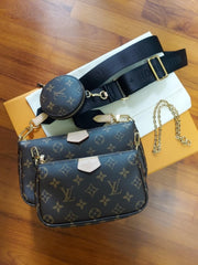 Louis Vuitton_LV Multi Pochette Accessoires Premium Quality With OG Box & Dust Bag (Black - 849)