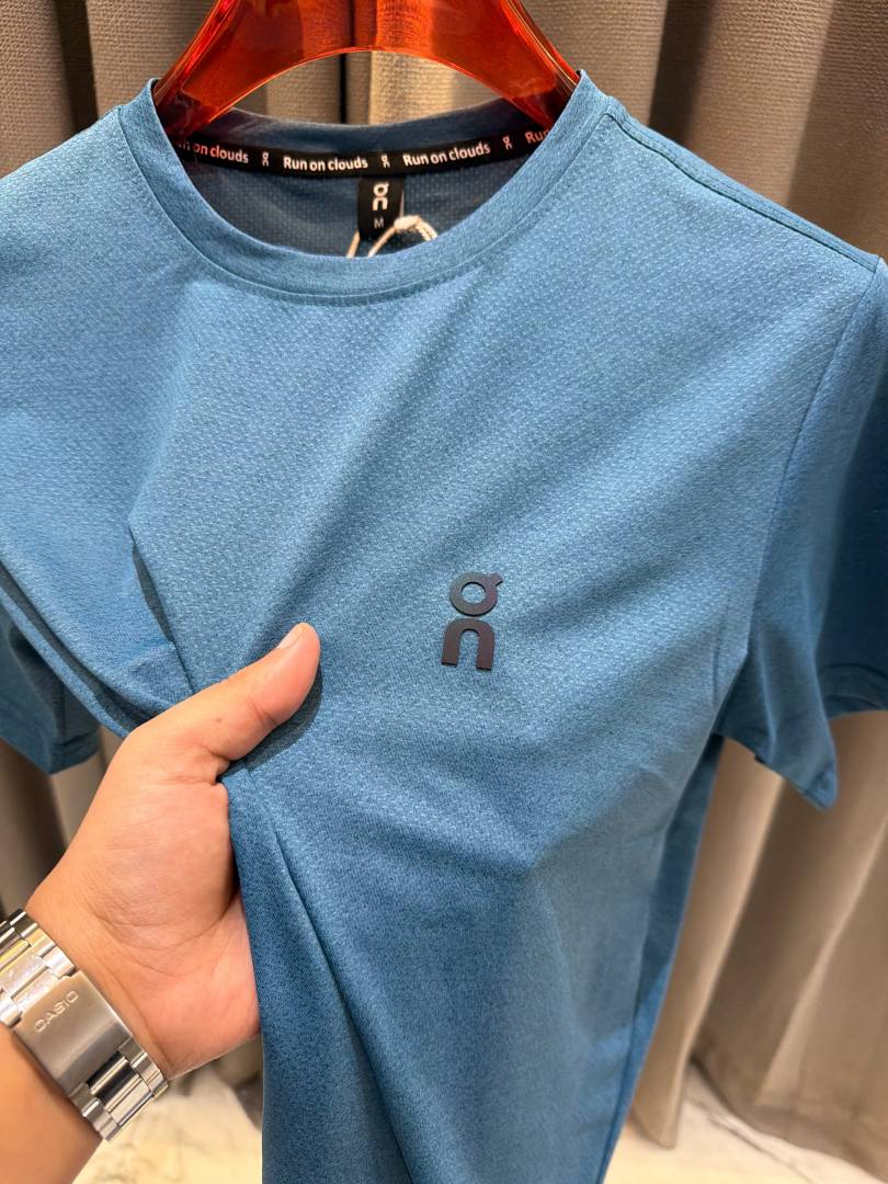 On Cloud Round Neck T-shirt Petrol Blue