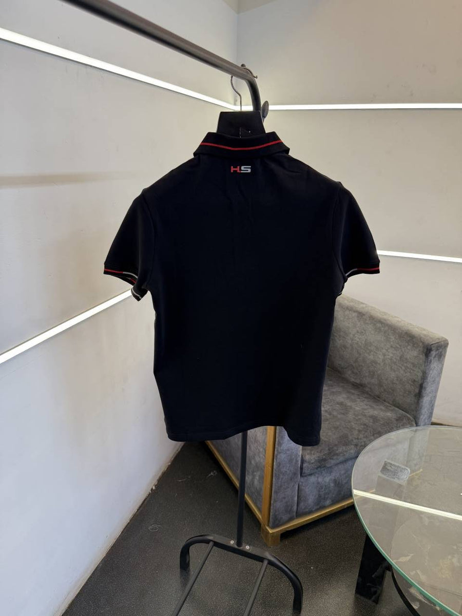 Hackett sports imported polo tshirt black