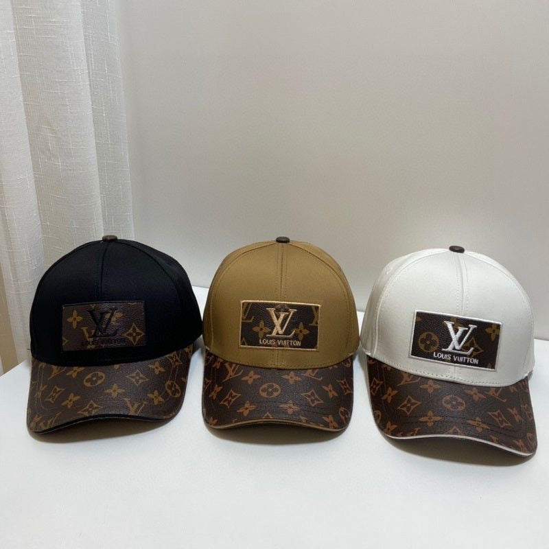Louis Vuitton_Front_Logo_White_Monogram_Premium_Unisex_Cap_(With_Safety_Box)