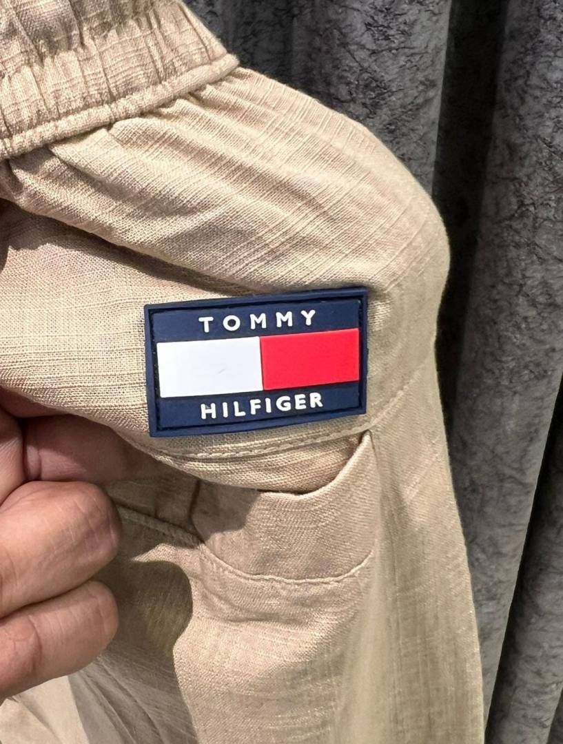 TOMMY HILFIGAR STORE ARTICLE IMPORTED LINEN FABRIC JEANS