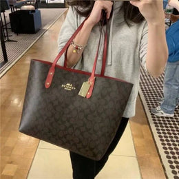Coach_Signature_City_Tote_Bag_With_OG_Box_&_Dust_Bag_(Dark_Brown-829)