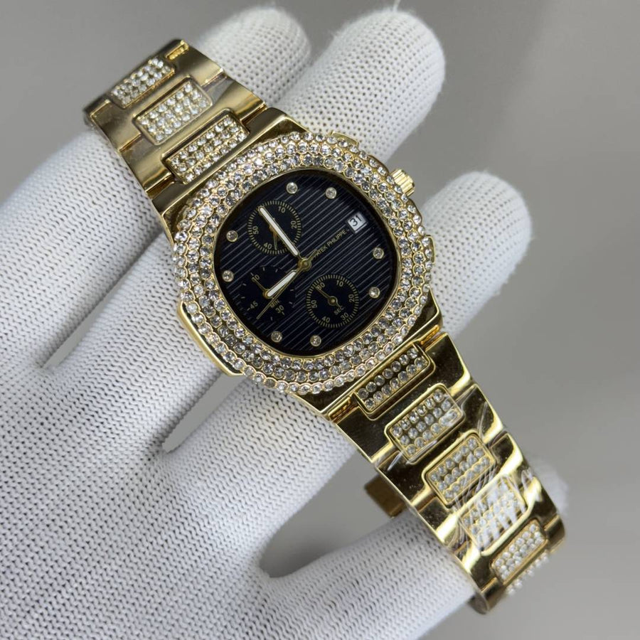 Patek Philipe_Diamond_GoldBlack