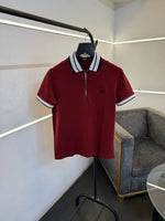 Fredperry red imported embroidery polo tshirt black salw