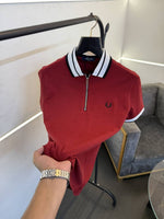 Fredperry red imported embroidery polo tshirt black salw