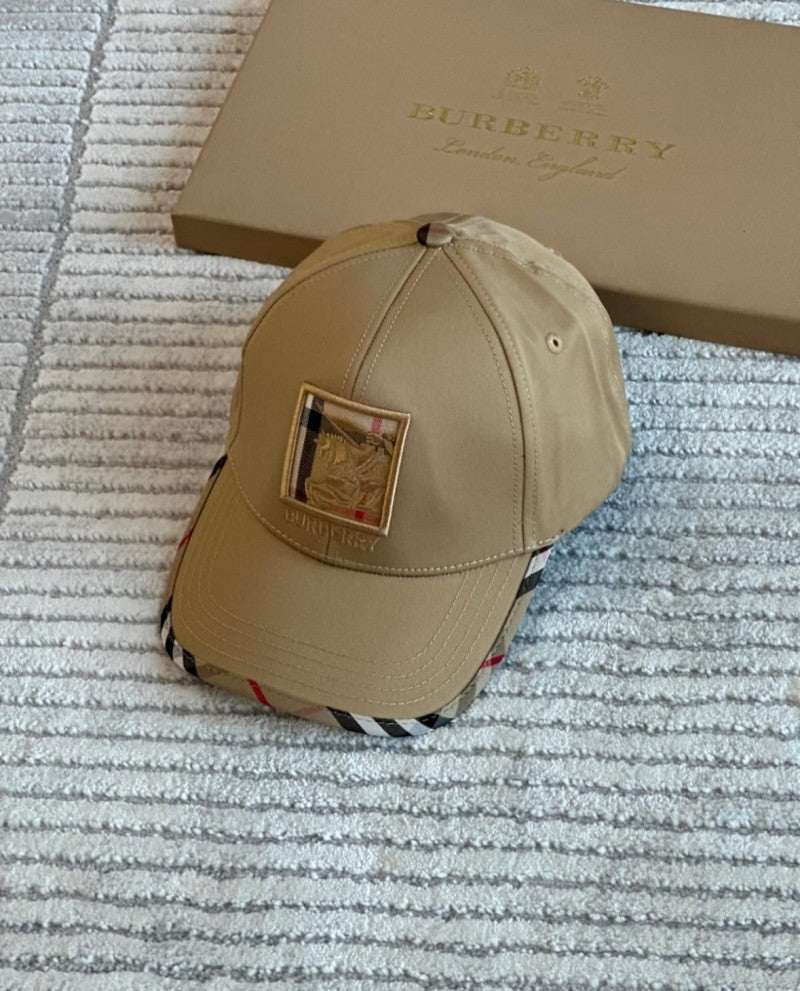 Burberry_Equestrian_Knight_Beige_Monogram_Premium_Unisex_Cap_(With_Safety_Box)