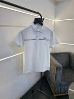 Lacoste imported matty cotton polo tshirt white