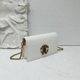 Roberto Cavalli RC Logo White Shoulder Sling Bag With Original Box