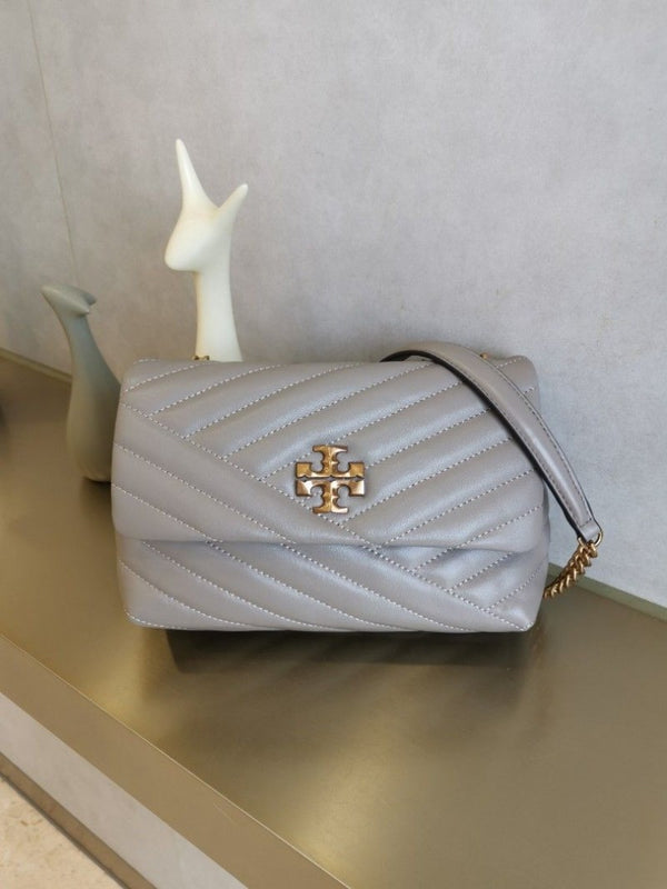 Tori Burch_Kira_Grey_Quilted_Shoulder_With_DoubleBox