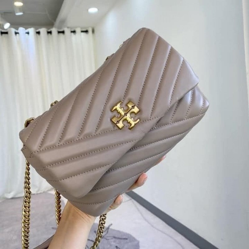 Tori Burch_Kira_Grey_Quilted_Shoulder_With_DoubleBox