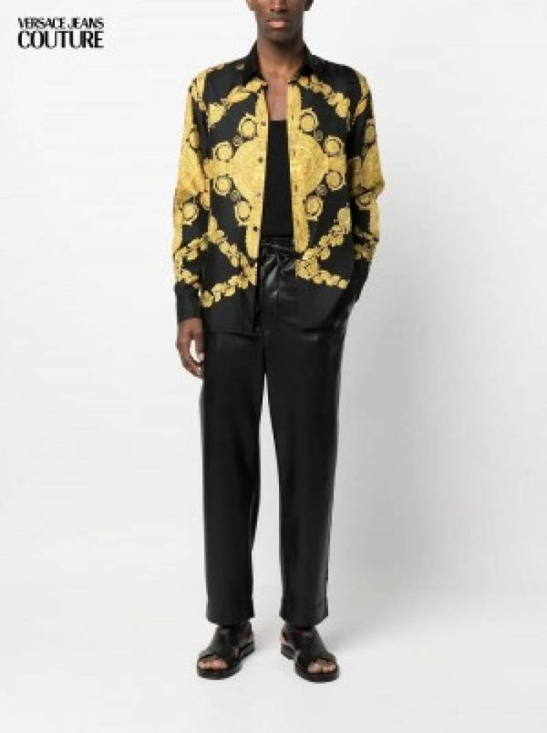 Versace Bandana Design Box Pack Full Sleeves Shirt Black