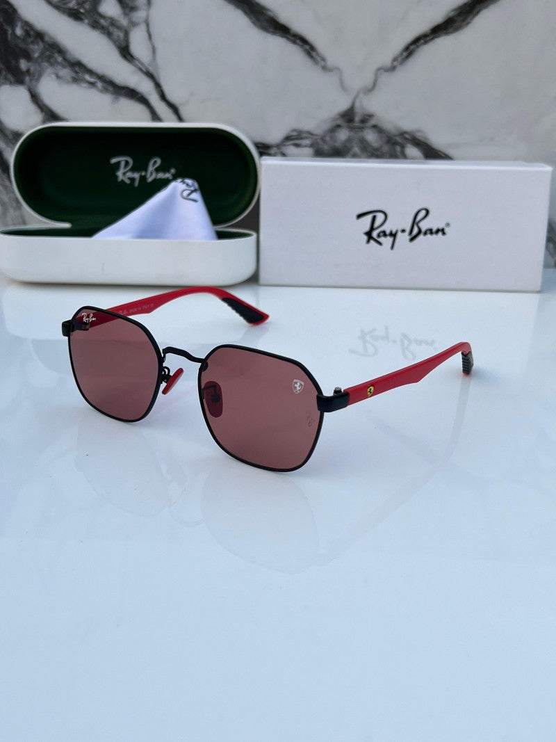 Rey ban_406_black_red