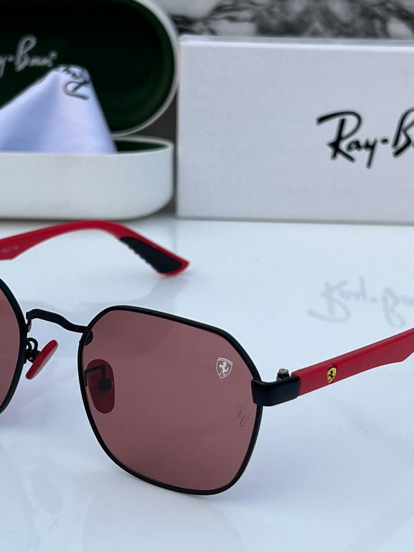 Rey ban_406_black_red
