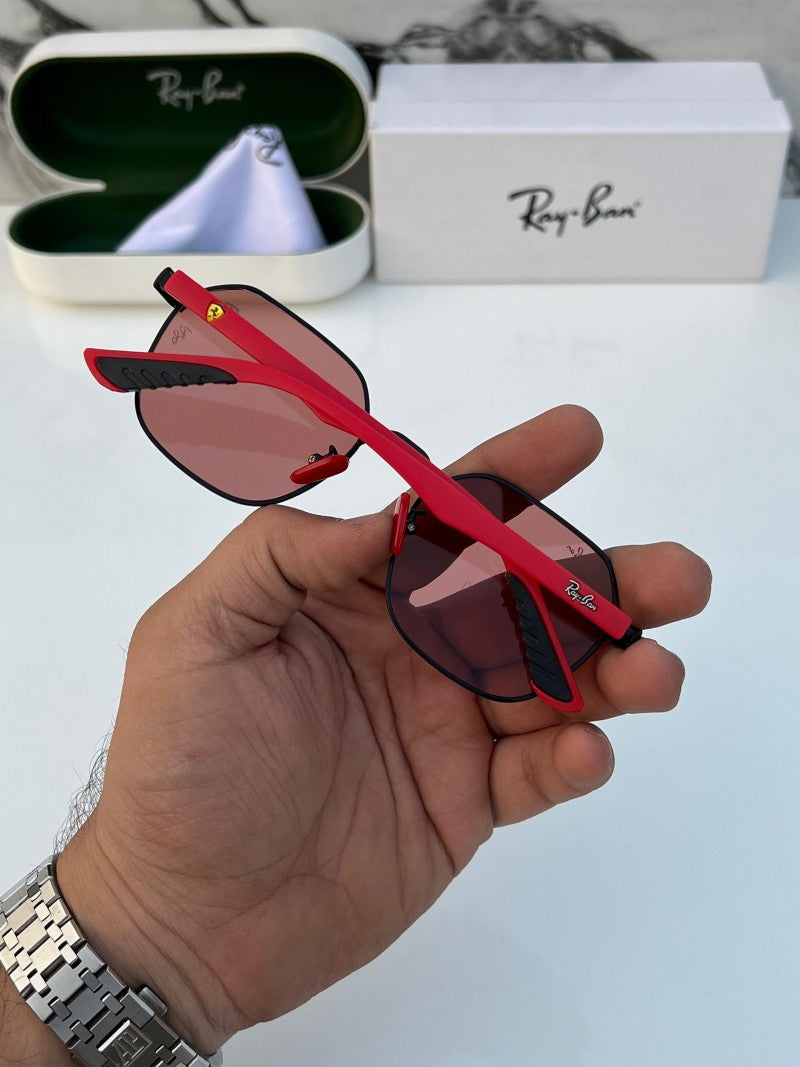 Rey ban_406_black_red