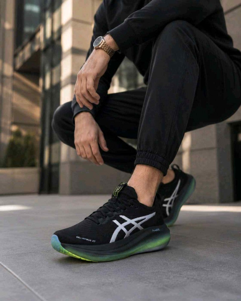 Asiccss. Gel Nimbus 27 Black Neon Green