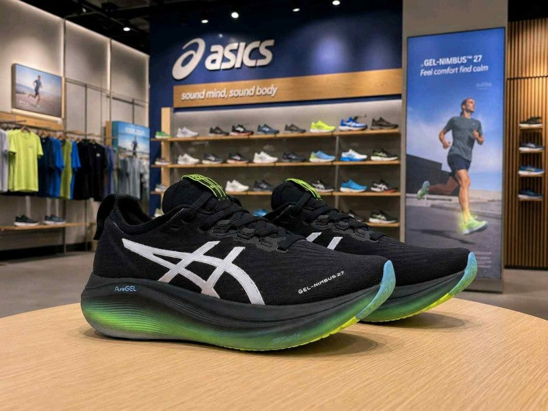 Asiccss. Gel Nimbus 27 Black Neon Green