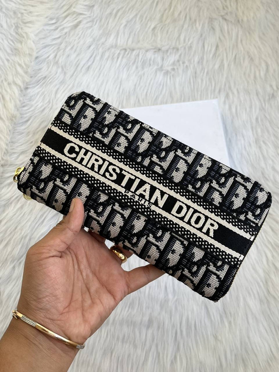 Dior_94_Black_Long_Zippy_Wallet_With_OriginalBox