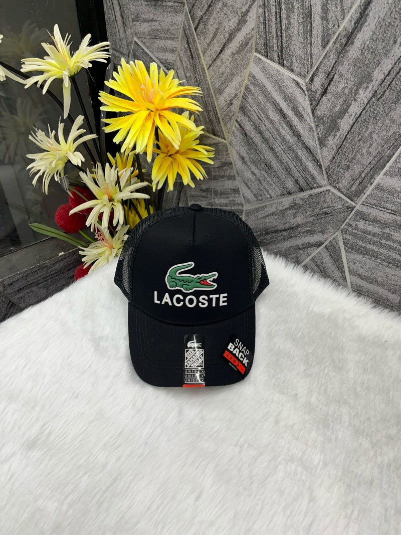 Lacoste_Crocodile_Front_Logo_Net_Premium_Unisex_Cap_With_Safety_Box_(Black)