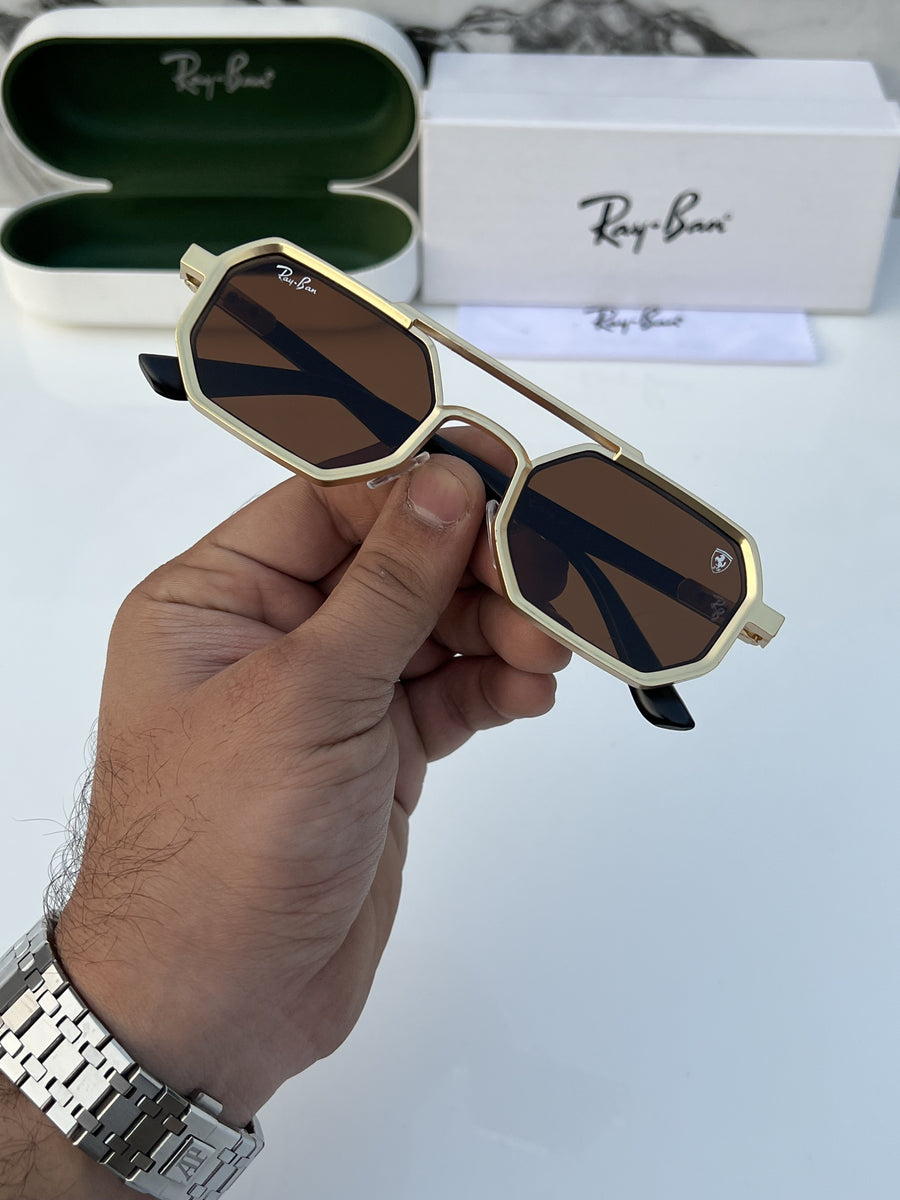 Rey ban_418_gold_brown