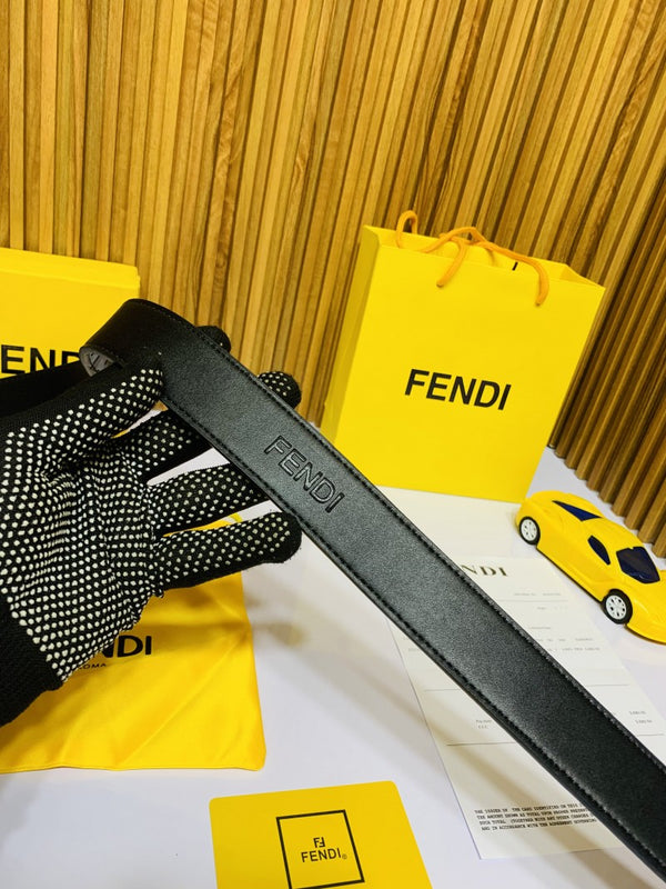 21 FENDY FULL BLACK PRINTED PREMIUM QUALITY BELT FULL KIT